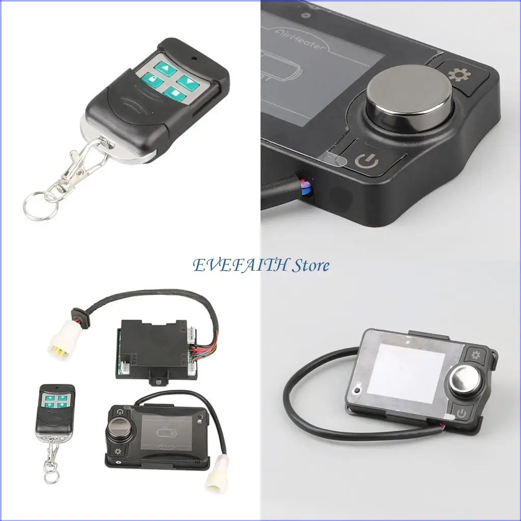 

124B Энергоэффективная плата управления нагревателем 12 В, ЖК-дисплей, переключатели, панель управления нагревателем для зимнего