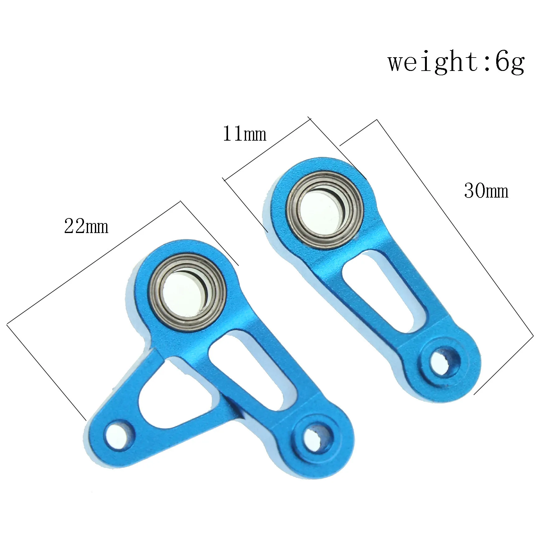 Brazos de dirección de Metal 22072 para Tamiya XV-02 XV02 XM01 1/10 RC, piezas de actualización de coche, accesorios