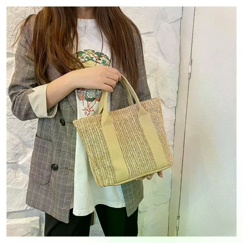 Combination Woven Handbags Summer Hot Selling Fashionable Casual New Daily Versatile Popular Korean Handbags