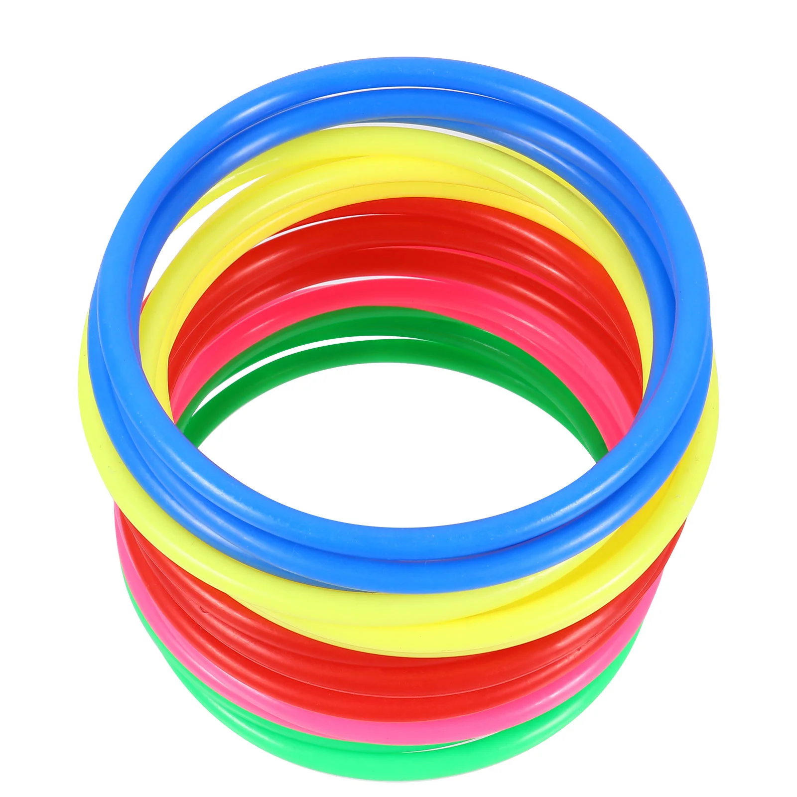 24 Pcs Ring Toy Toys The Educational Rings for Kids Plastic Throwing Colorful Creative Toss Child Useful Game Props Practical