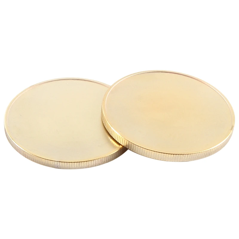 10 Pcs Blank Challenge Coin, Engraving Blanks Coins, 40Mm Diameter With Acrylic Protection Box