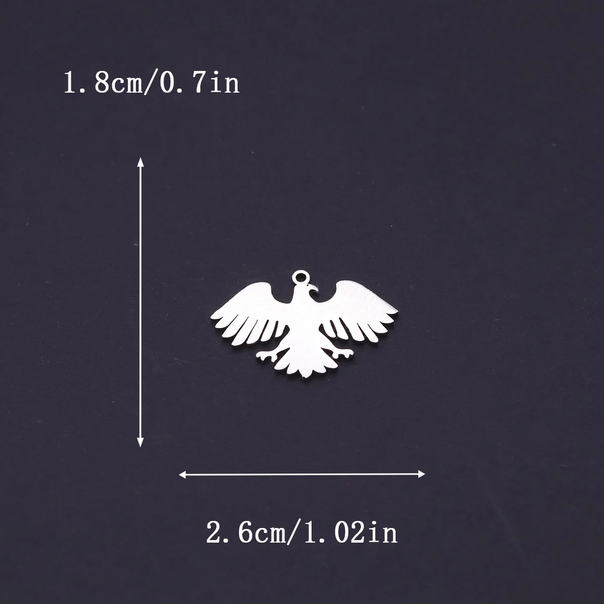 3pcs Flying Bird Charms Eagle DIY Craft Handmade Earrings Necklace Jewelry Making Stainless Steel Pendant