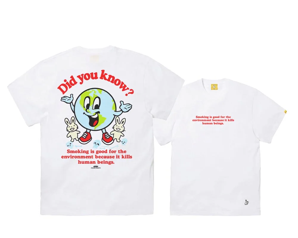 

ort Sve T-irt 'ing Is Good for Environment' Print Creative Fun Casual Cotton Youth Summer Faion Trendy round Ne