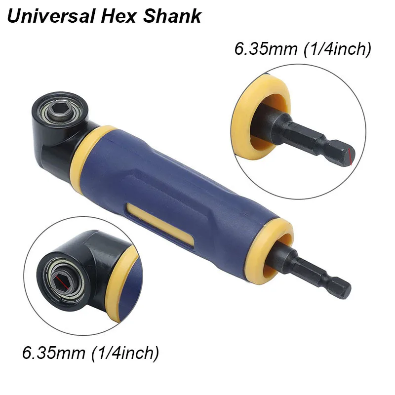 Right Angle Drill Adaptor Attachment 90 Degree Screwdriver Socket Extension Magnetic Driver Bit Holder Power Drill Accessory