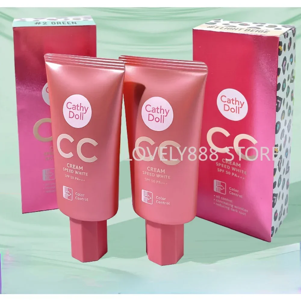 Tailandia Cathy Doll Speed White CC crema base protector solar aislamiento Control de aceite hidratante brillo maquillaje cosméticos