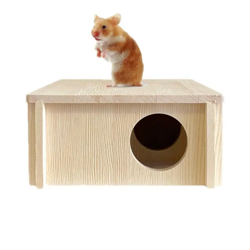 Multi-chamber Hamster House Maze Rectangle 2-Room Large Hamster Multi Chamber Hideout Small Animal Tunnel Toys Small Pet House