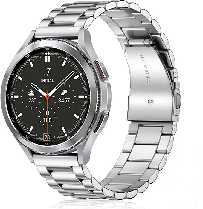 Correa de metal para Samsung Galaxy Watch 7/6/5/4 40 mm 44 mm Banda de acero inoxidable Galaxy Watch 6/4 Classic 47 mm 43 mm 46 42 mm/5pro 45 mm