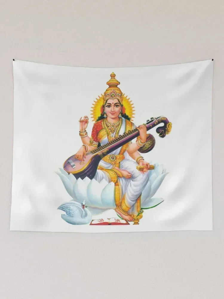 SARASWATI DEVI Tapestry Room Decorating Aesthetic Bed Room Decoration Tapestry