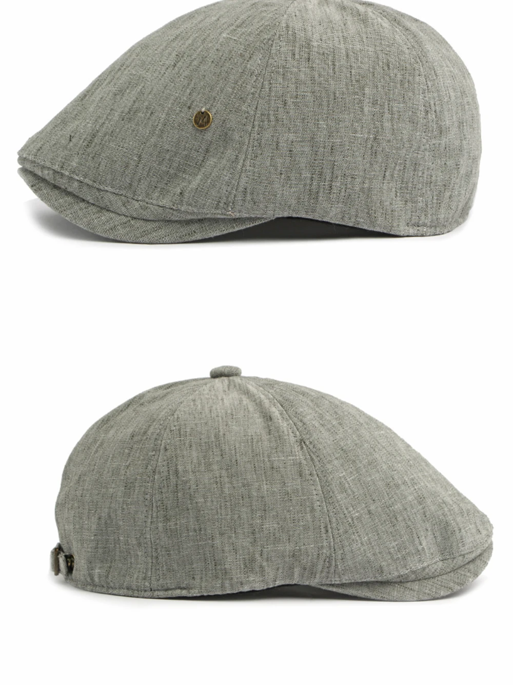 HT5100 Herren- und Damen-Baskenmützen, Vintage Künstler-Mütze, Frühling-Sommer Ivy Flatcap, Achteckige Baskenmütze für Männer und Frauen – Detail 10