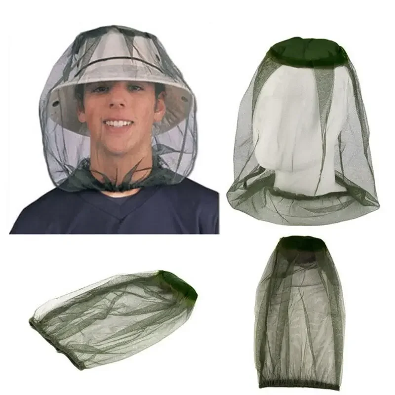 Mosquito Hat Net Face Head Protector Summer Outdoor Fishing Cap Anti Mosquito Insect Hat Bug Mesh For Hiking Camping Gardening