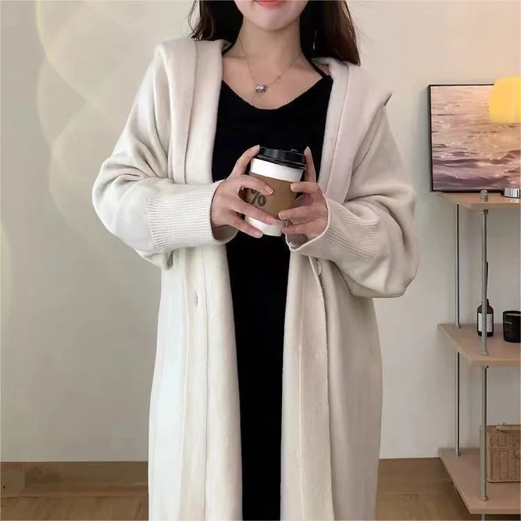 

Женские удлиненные кардиганы на осень с принтом, в стиле преппи, с эффектом иллюзии, из мохера, двубортные, свободные, утепленные, на каждый день