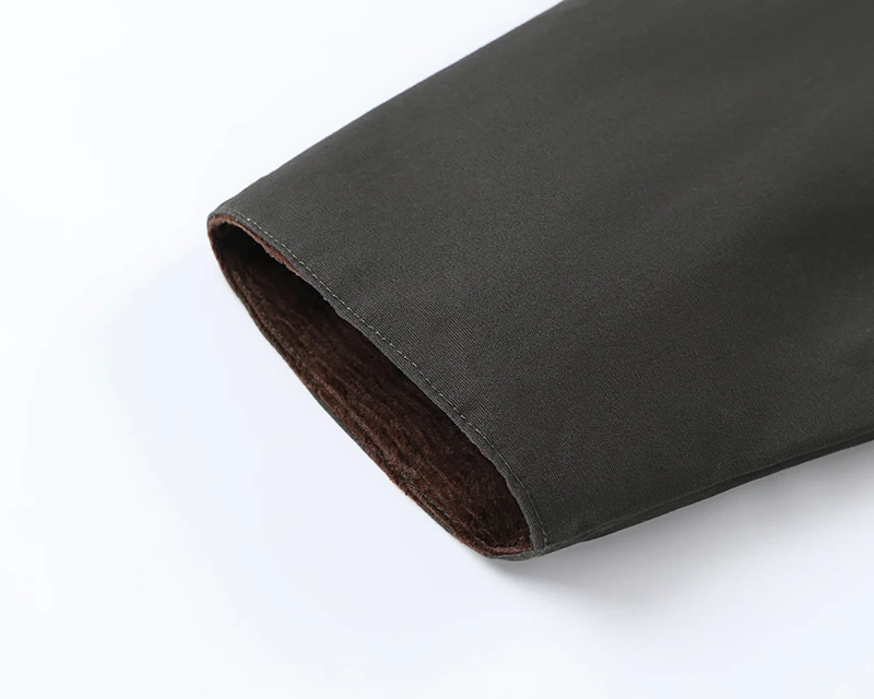 Herren Cordkragen Gewachste Baumwoll-Feldjacke, Weite Passform, Kariertes Futter, Winddichte Arbeitsjacke, Vintage Casual Cargo-Jacke für Herbst und Winter – Detail 9