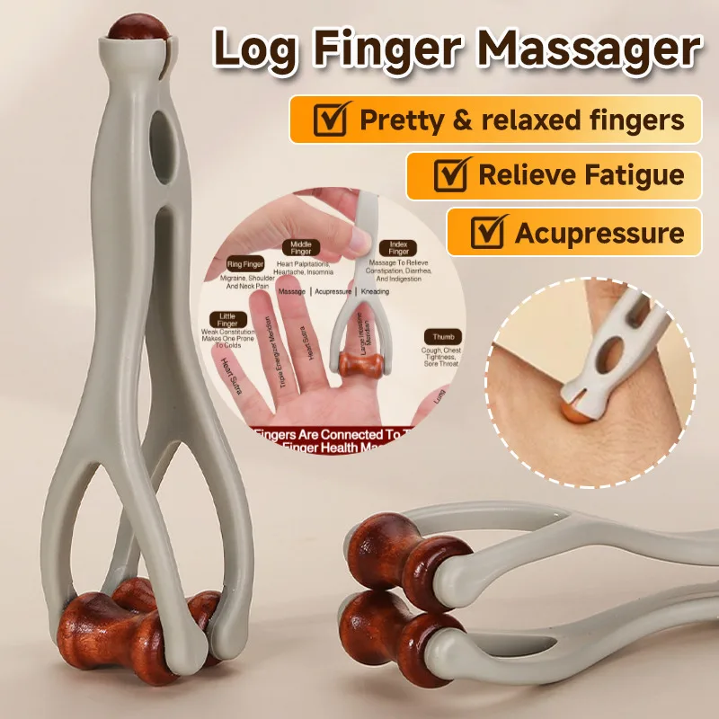 Finger Press Massager Meridian & Acupoint Dredging Hand Care Tool Relieve Arthritis Discomfort Portable Hand Joint Pain Relief