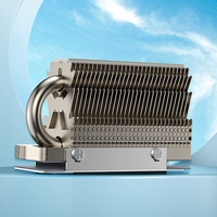 SSD Radiator Aluminum Fins SSD Cooling Heat Sink Double Bonding Welded Antigravity Heat Pipe for M.2 2280 Solid State Drive
