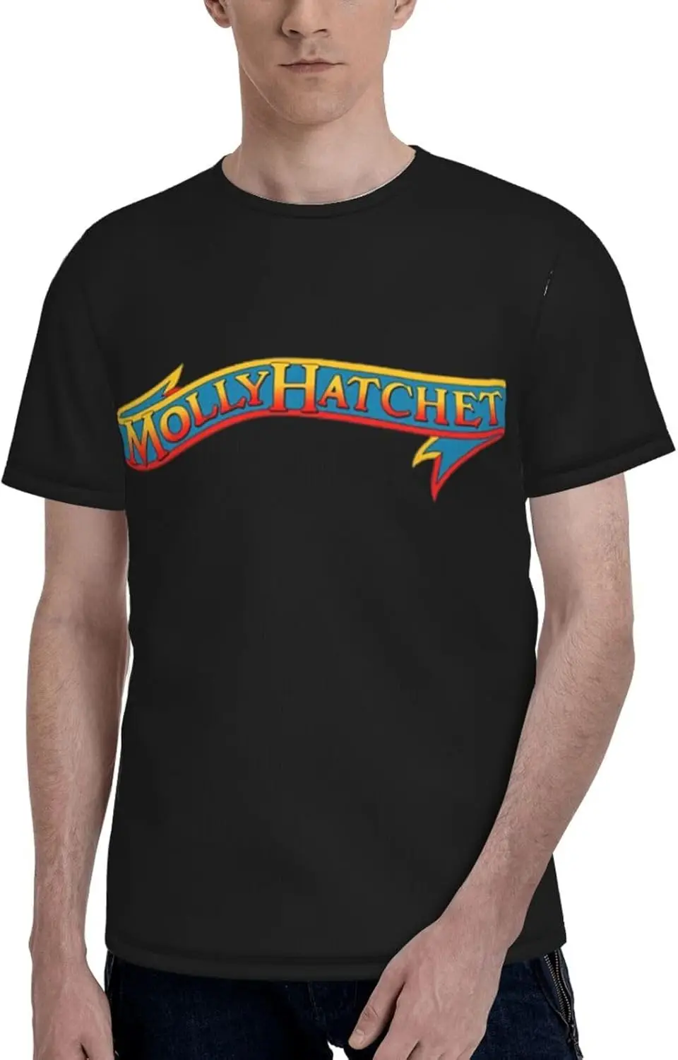 Molly Music Hatchet Band T Shirt Mens Fashion Tee Summer Round Neck Short Sleeves Tops