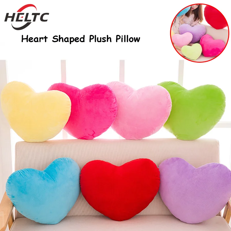 Heart Shaped Plush Pillow Soft Sleeping Pillow Living Room Decor Valentines Day Gifts Comfortable Love Pillow Sofa Cushion