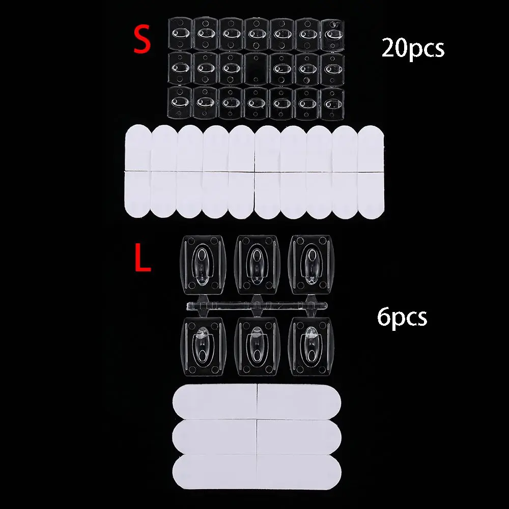 Kitchen Wall Bedroom Wall Transparent Removable Hook Strong Seemless Christmas Cable Clamp Adhesive Hook hook rack