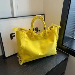 2026 Nuovo Sacchetto Delle Donne Moda Semplice Borsa A Spalla Di Alta Qualità Grande Capacità Tote Bag Tela Lettera HOT SA LE