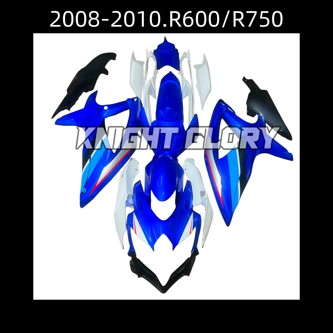 2008-2010.R600/R750 Motorcycle Full Fairing Kit ABS Plastic Bodywork Cowling Cover Set Body Frame Parts Store Promotion