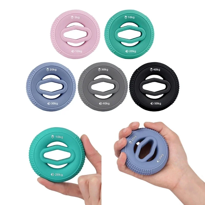 Innstar Hand Grip Strengthener Hand Finger Exerciser Forearm Rings Hand Exerciser Silicone Squeezer Grippers for Finger Physical