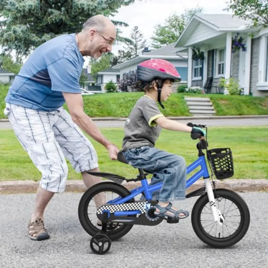 12 14 16 18 Inch Bike for Boys Girls Aged 3-8 Years Old Toddler Bicycle with Removable Training Wheels Handbrake Coaster Brake