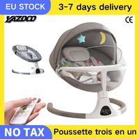 Rocking Baby Bed Electric Luxury Electric Swing Shaker Recliner Baby Auto Swing Chair Five-point Seat Belt With Remote Control