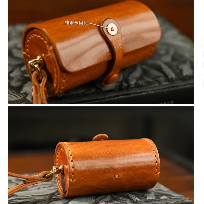 Italian Vegetable Tanned Pure Cowhide Handmade Cowhide Storage Box