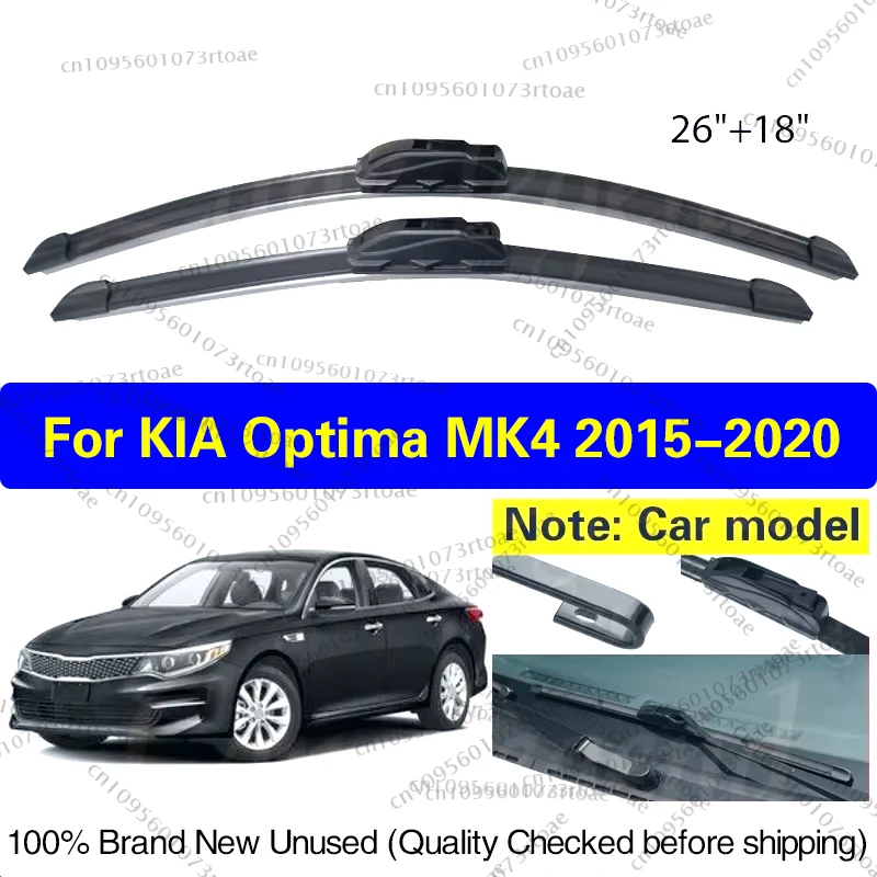 

Car Wiper Blades For KIA Optima MK4 2015 2016 2017 2018 2019 2020 2020 Front Windscreen Windshield Rubber Car Accessories 26"18"
