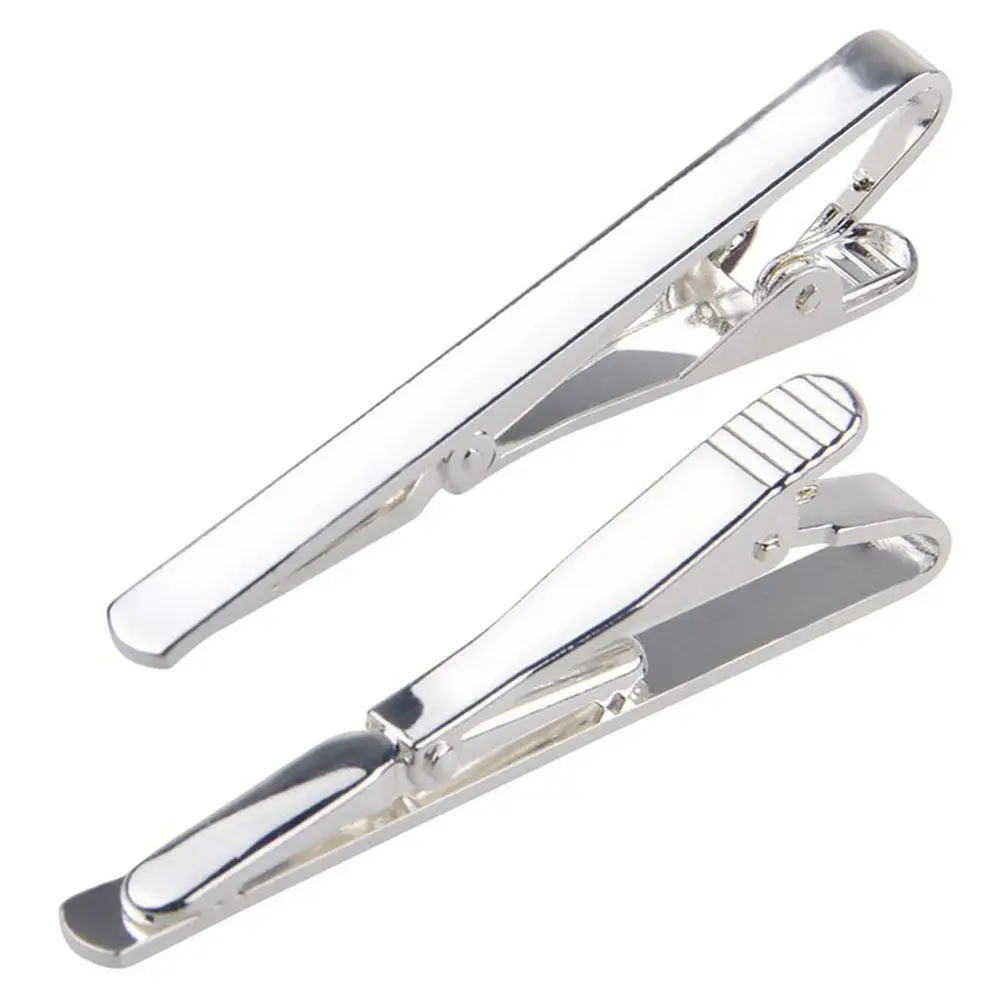 Hot Sale Fashion Simple Silver Gold Toned Practical Suit Clip Necktie Clasp Metal Tie Clip Pin for Men Gift