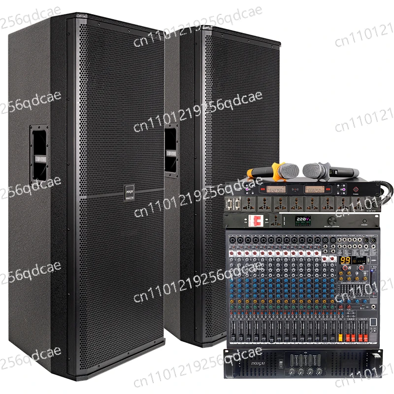Full Range Dual 15-inch 1400 Watt Speakers Passive Subwoofer Subwoofer Stage Dual 15-inch Professional Speakers