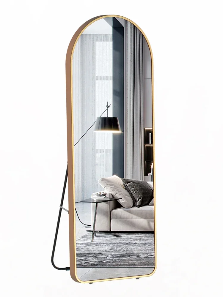 Full body mirror, floor mounted mirror, household girl bedroom wall mounted dressing mirror, clothing store fitting large mirror