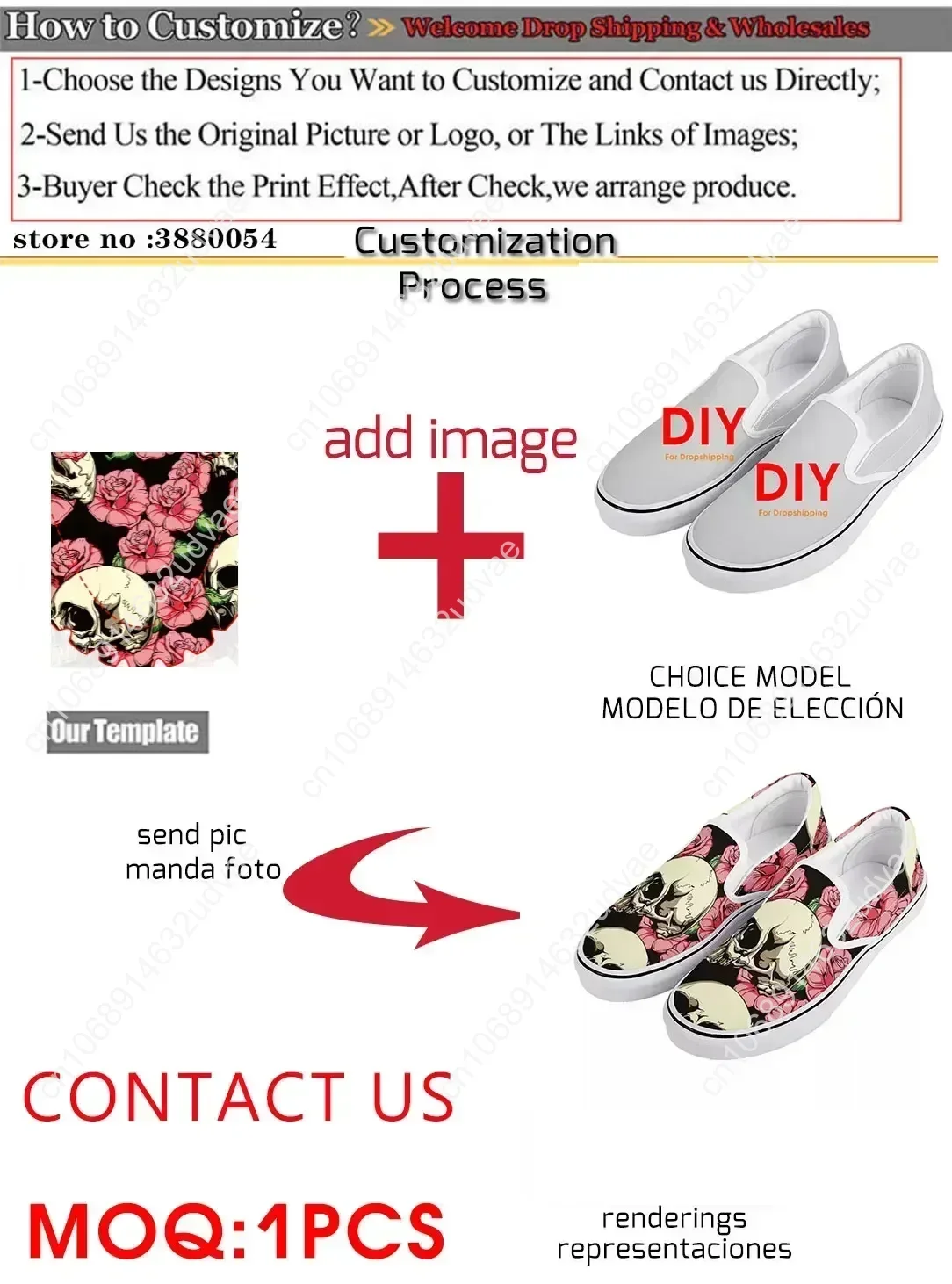 Custom Shoes New Slip On Shoes Fashion Comfortable Graphic Sneakers Simple High Quality Solid Color Casual Flat Dropshipping DIY