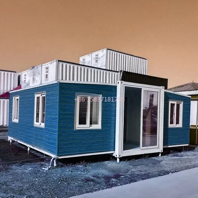 Prefab Folding Container House 20ft 40Ft Modular Prefabricated Mobile Tiny Home Customized Design Container House for France