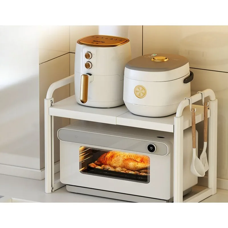 Thickened kitchen microwave oven rack, special oven for countertops, rice cooker integrated air fryer storage rack