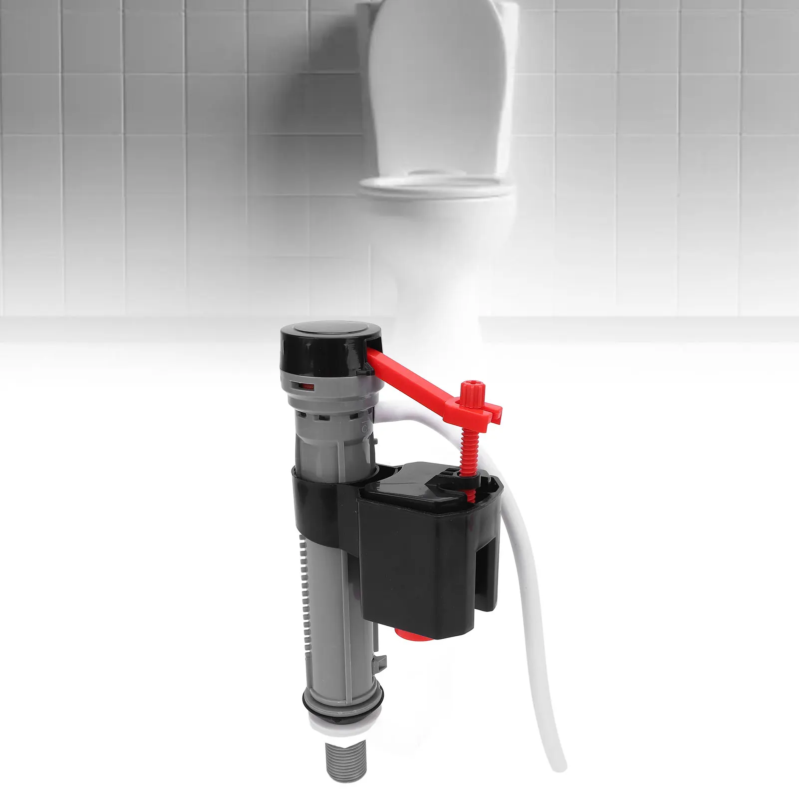 Universal Toilet Tank Fill Valve Height Adjustable 22cm-32cm Silent Plastic Fill Valve Replacement Toilet Fill Valve