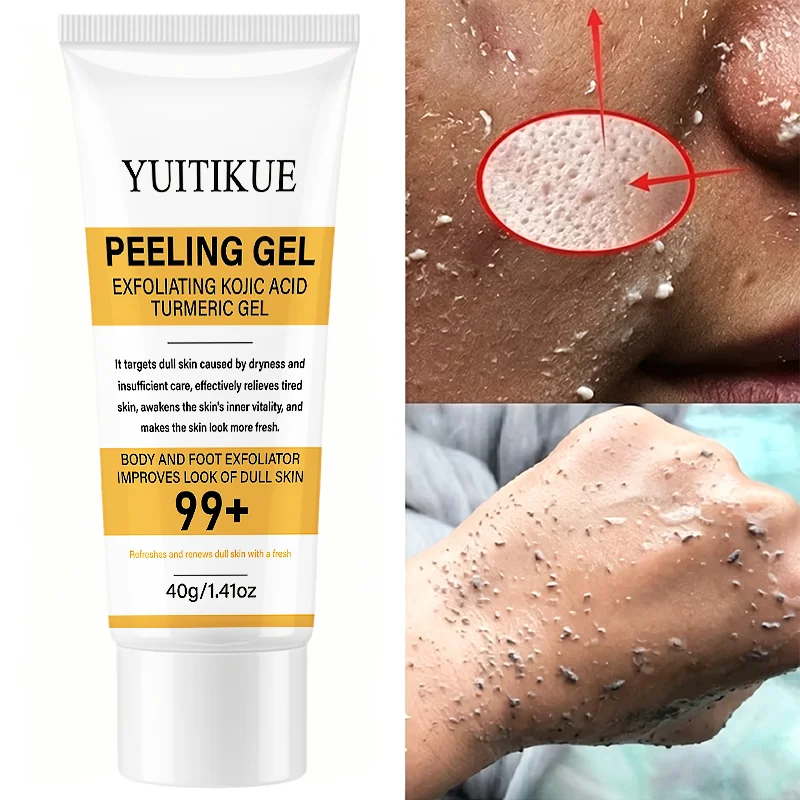 YUITIKUE Peeling Gel 40g - Kojic Acid Turmeric Exfoliating Body Foot Skin Care
