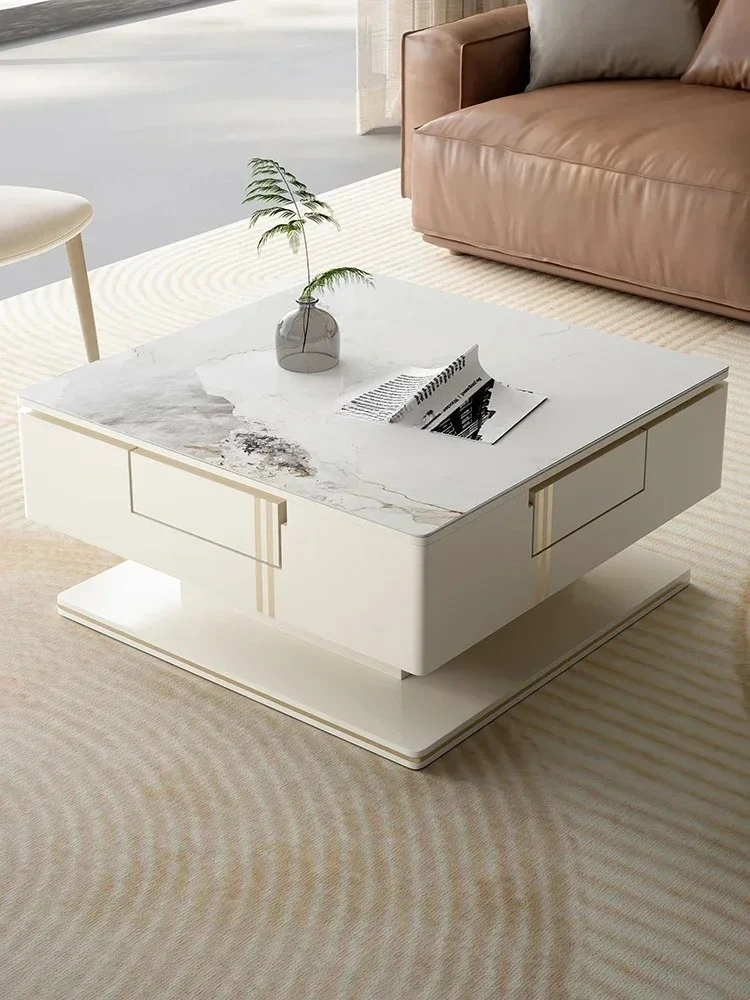 Lifting Coffee Table Dual-Use Mahjong Table Automatic Square Multi-Function Mahjong Tea Table All-in-One Machine