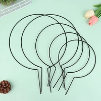2Pcs Iron Heart-Shaped Garden Plant Support Stake Stand Round Vine Climbing Trellis Flower Frame Garden Decor