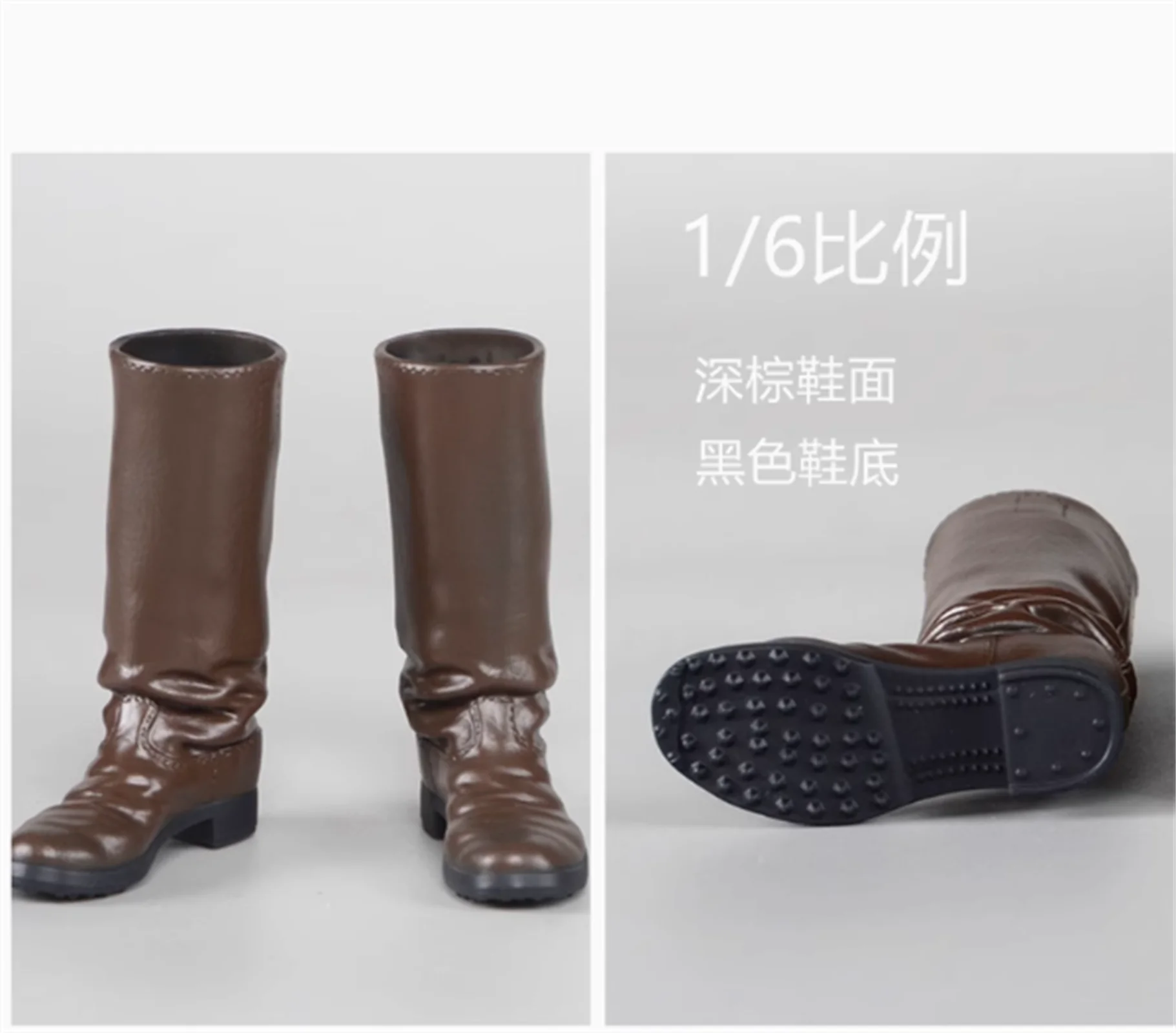 

Long Boot Shoe 1/6 male soldier long high boots, black hollow 1/6 Scale Figure Fit 1 soldier Model Model F 12" figure toy