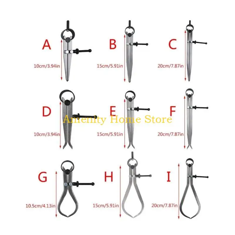 F26C Instrumen Pertukangan Esensial Alat Ukur Pertukangan Logam Pengukuran Tepat Beroperasi Sederhana untuk Penggemar