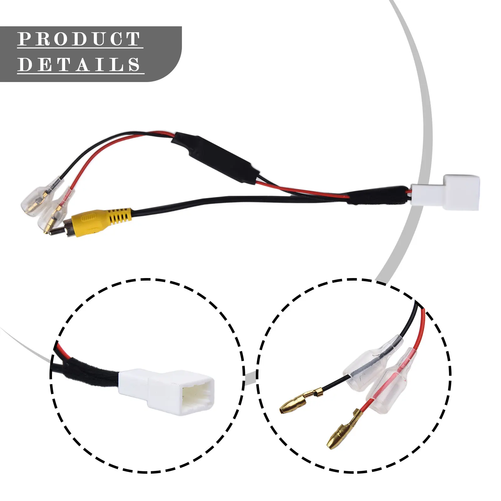 4 Pin Car Reverse Camera Retention Wiring Harness Cable -Plug Adapter Connector For Toyota Automotive Accessories