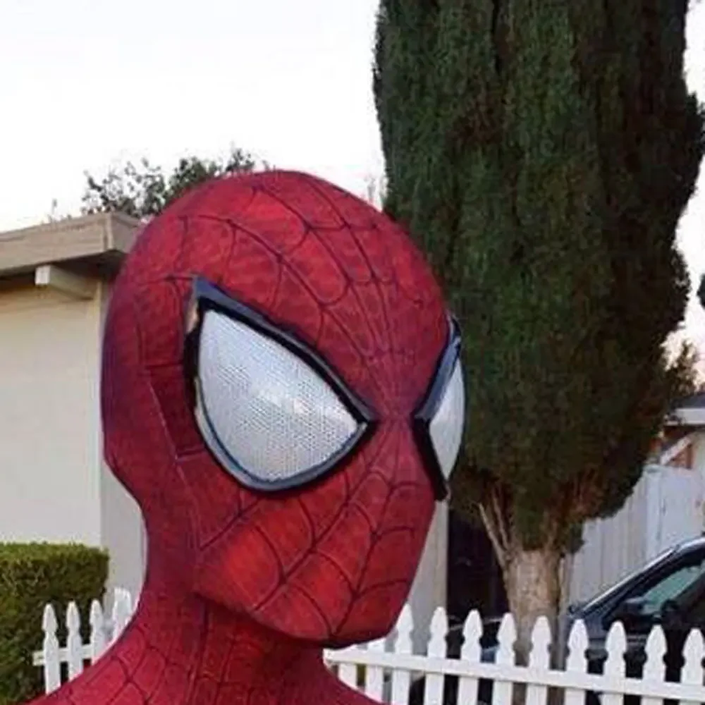 

Superhero Spiderman Masks Man Into Spider Verse Miles Morales Mask Cosplay Peter Parker Costume Zentai Spiderman Homecoming