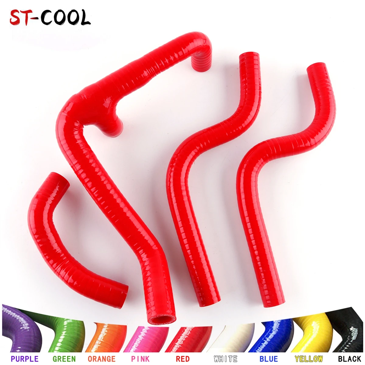 For 2006-2010 Husqvarna WR250 WR 250 300 WR300 Radiator Coolant Hoses 2007 2008 2009 Silicone Tubes Kit Piping 4Pcs 11 Colors