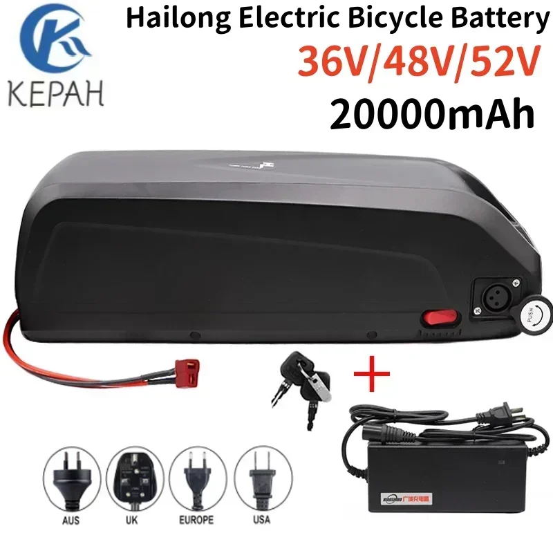 Hailong electric bicycle polyester DP-9, BMS 18650 battery, 1000W lithium-ion battery 36V 48V 52V 20AH 20AH durable+charger