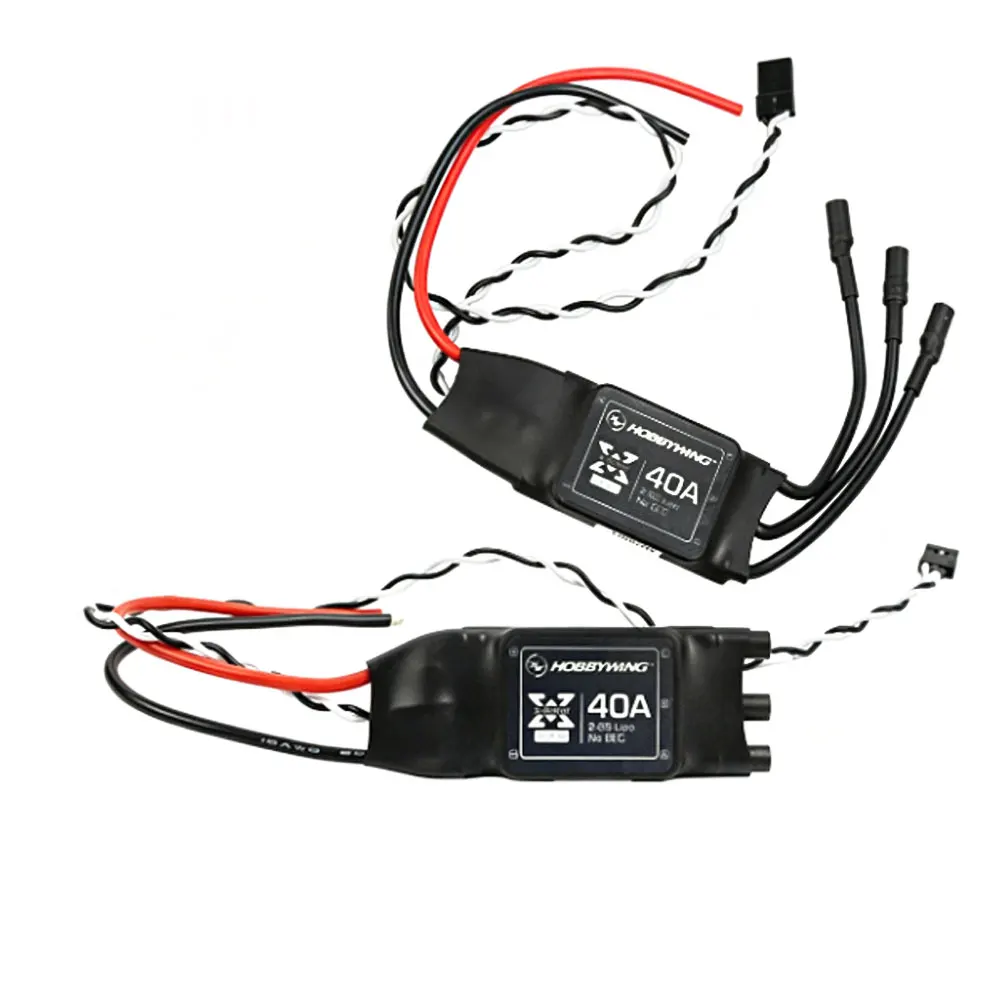 RC FPV Multirotor Drone ESC Hobbywing XRotor 40A 2-6S High Refresh Brushless Speed Controller Long Wire Without BEC