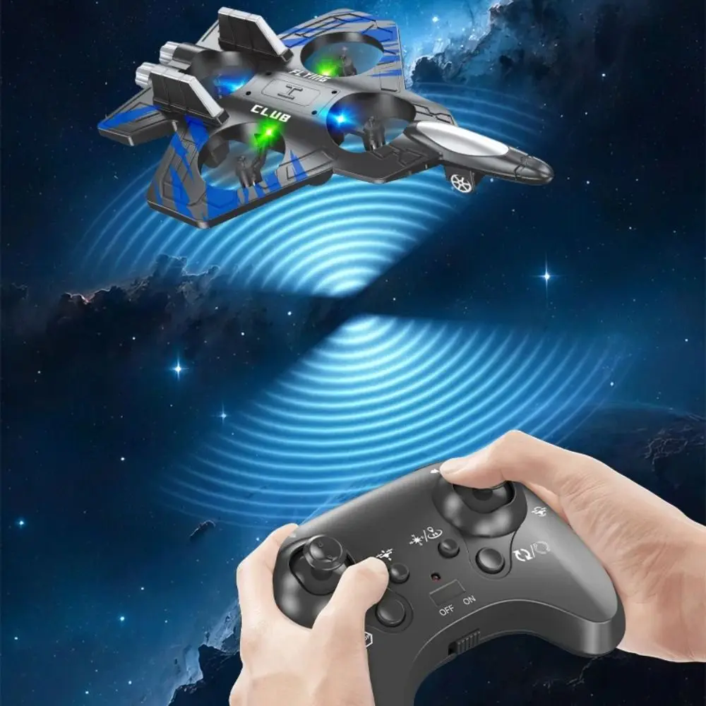 EPP Foam Пульт дистанционного управления Пенопластовый истребитель Гравитационный датчик Перезаряжаемый четырехмоторный вертолет Игрушка Прочные радиоуправляемые дроны RC Хобби Реактивный самолет