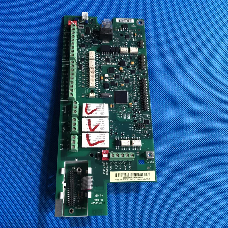 abb frequency converter board io motherboard second hand control cpu signal control acs510 series smio01c e omio 01c 01