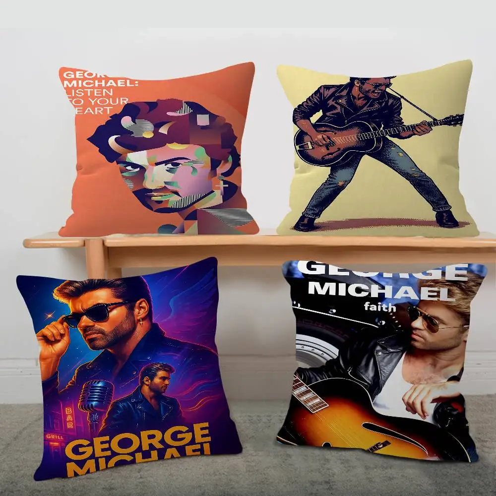 Home Decor G-George Michael Pillow Gift Home Office Decoration Bedroom Sofa Car Cushion Cover case 45x45