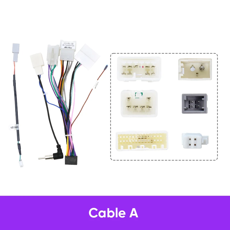 MAMSM For TOYOTA COROLLA/Altis/Auris Car Radio DVD Frame 10INCH Fascia Stereo Panel Harness Wire Power Cable Canbus Decoder