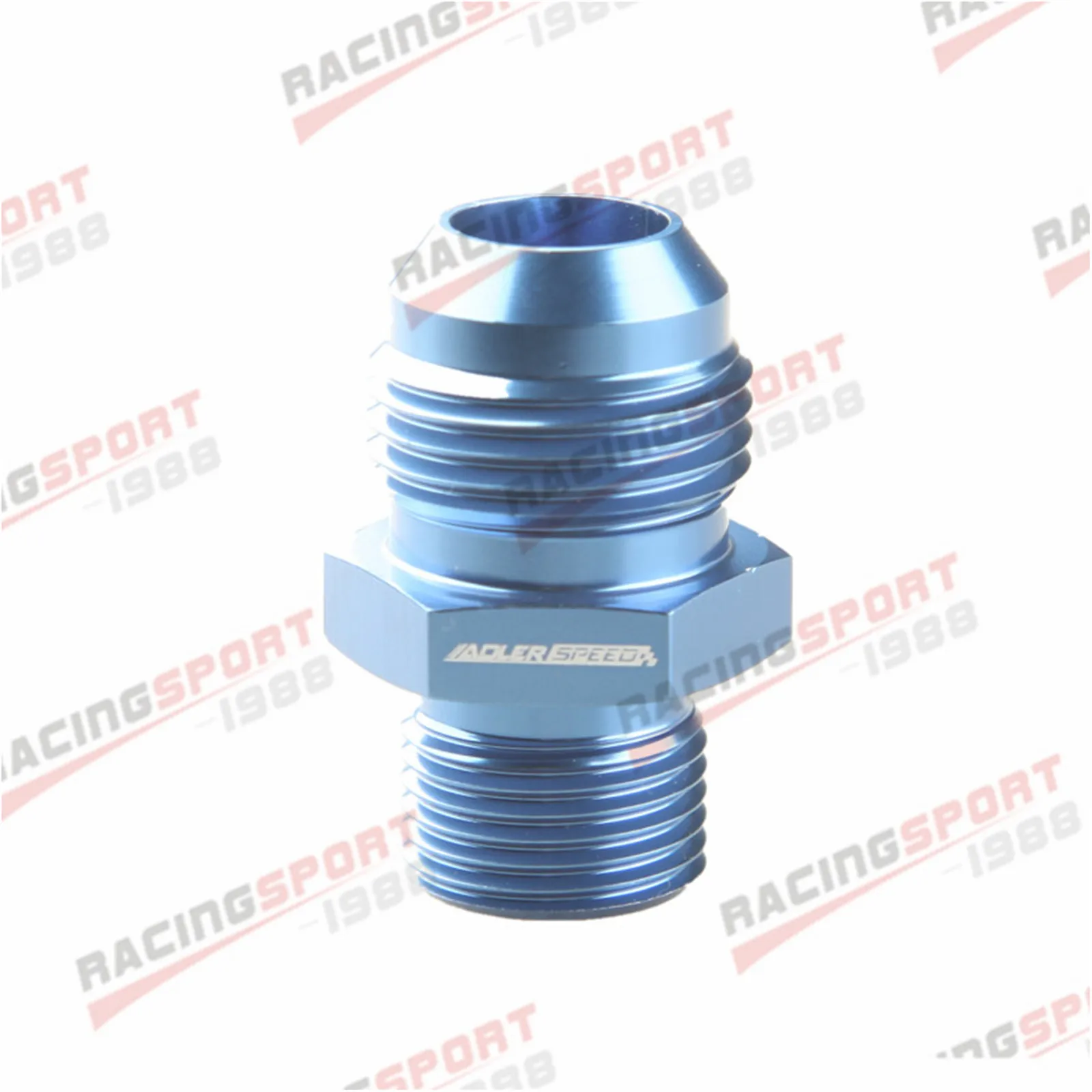 AN6 AN8 AN10 AN12 To M10/M12/M14/M16/M18x1.5 Thread Straight Fuel Oil Air Hose Fitting Male Adapter Car Auto Accessories Blue